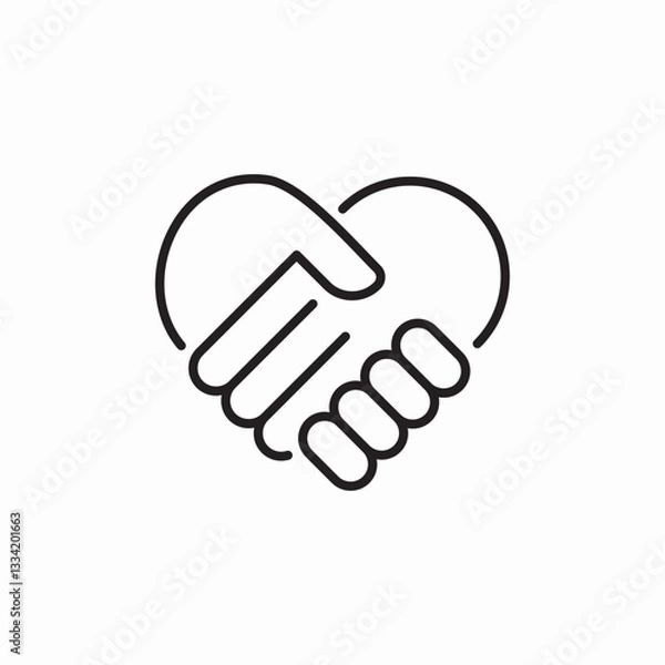 Obraz association volunteer icon sign vector