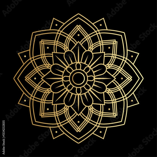 Obraz Mandala gold Vector