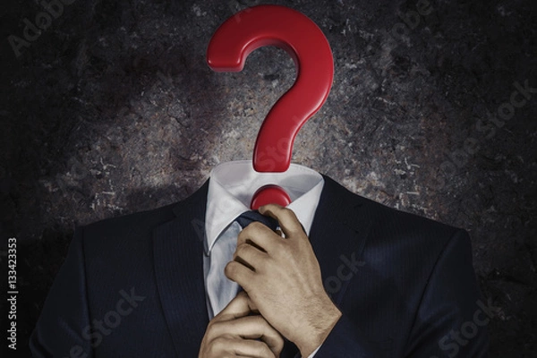 Obraz Anonymer Geschäftsmann