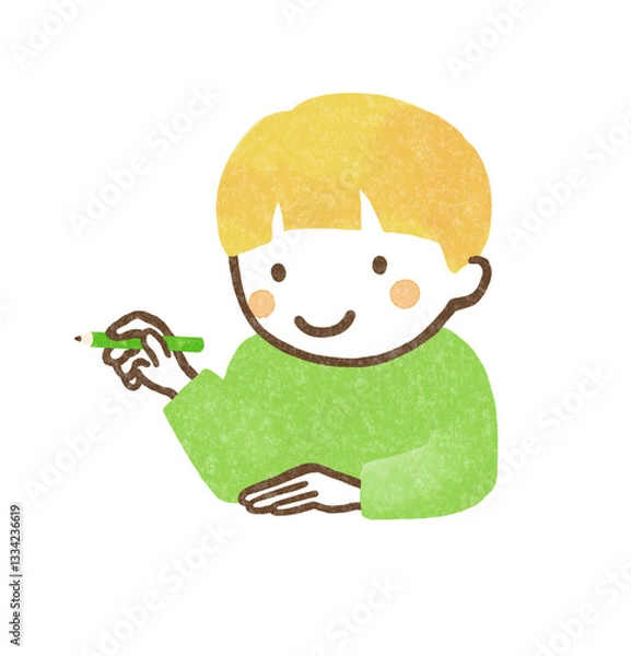 Obraz ペンを持つ子供