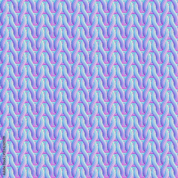 Obraz The background of the knit material. Normal map texture. And complete seamless pattern.
