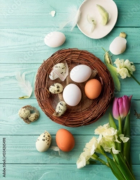 Obraz Easter, artifacts of the holiday