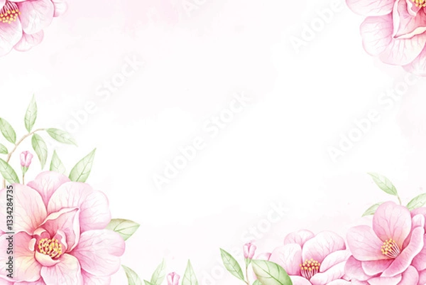 Fototapeta watercolor flower background. Used as a background in weddings and other tasks.
