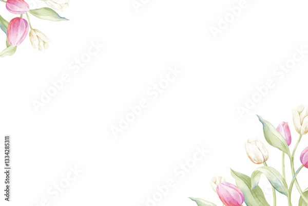 Fototapeta watercolor flower background. Used as a background in weddings and other tasks.