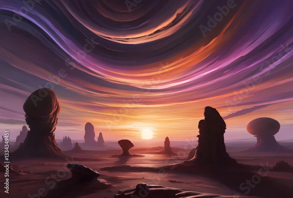 Fototapeta Extravagant Scenery: The Magic of Twilight