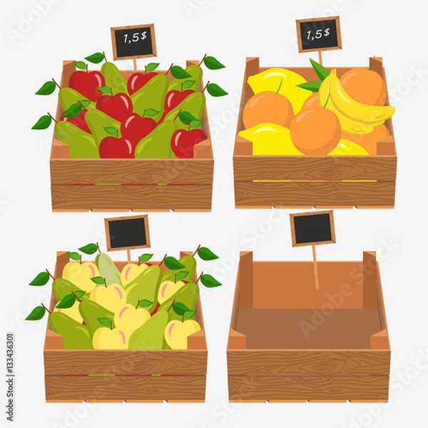 Fototapeta old wooden box