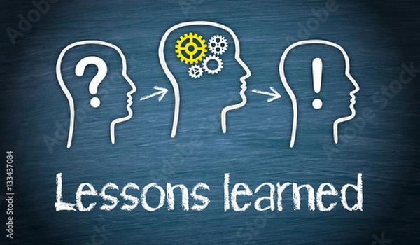 Obraz Lessons learned - Education and Knowledge Concept