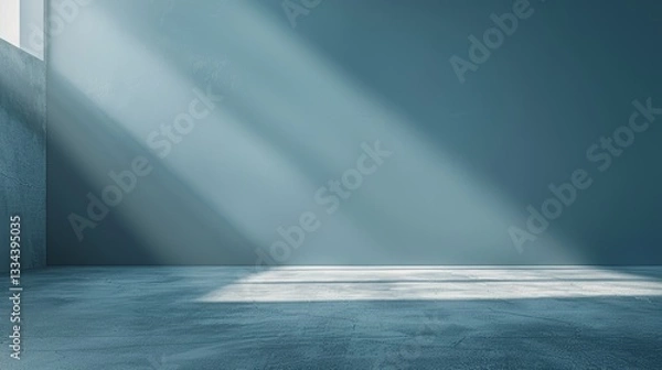 Fototapeta Calm and Neutral Background with Smooth Uniform Light Blue Gray Surface Texture