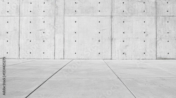 Obraz A concrete wall with a grid pattern.