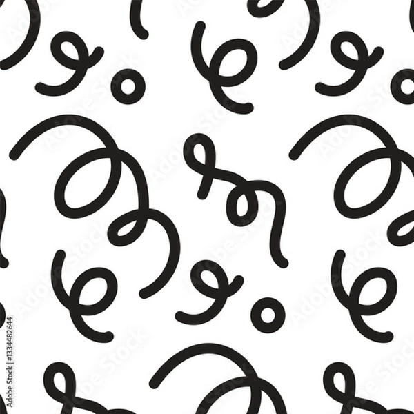 Fototapeta doodles and lines pattern stylish minimalistic