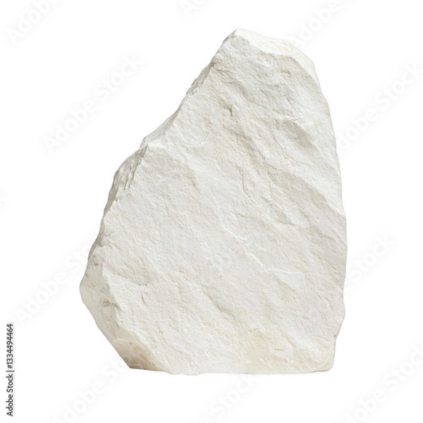 Obraz Natural white rock isolated on a white background.