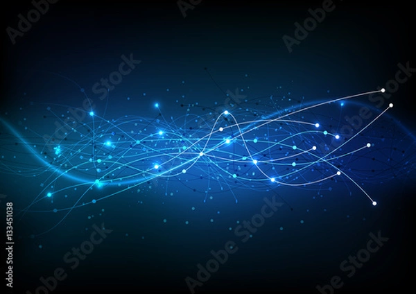 Fototapeta vector background abstract technology communication data Science