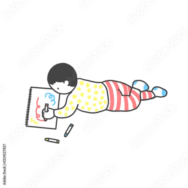 Obraz 絵を描く子供