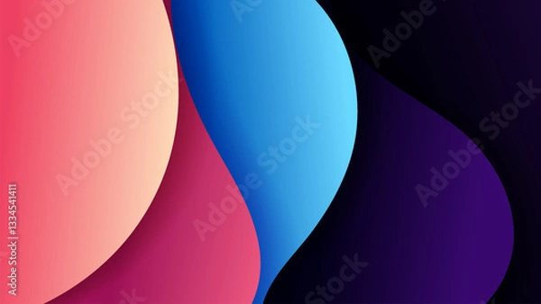 Fototapeta Premium vector background with soft gradient color on background. Eps 10	