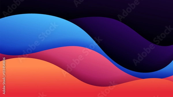 Obraz Premium vector background with soft gradient color on background. Eps 10	