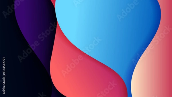 Obraz Premium vector background with soft gradient color on background. Eps 10	