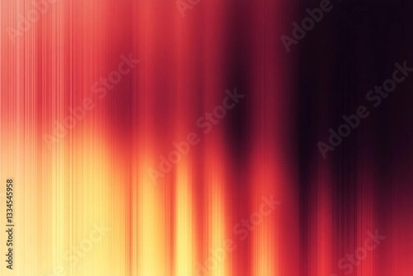 Fototapeta Vertical blurred lines of warm colors creating an abstract background