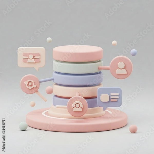 Obraz Database. Computer data management