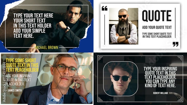 Fototapeta Quote Titles with Photo