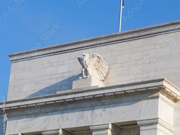 Fototapeta United States Federal Reserve System headquarters in Washington DC. Federal Reserve Board is located in Eccles Building and is the main governing body of the Federal Reserve System.