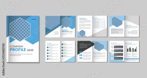 Obraz Annual Report Company Profile Brochure Template