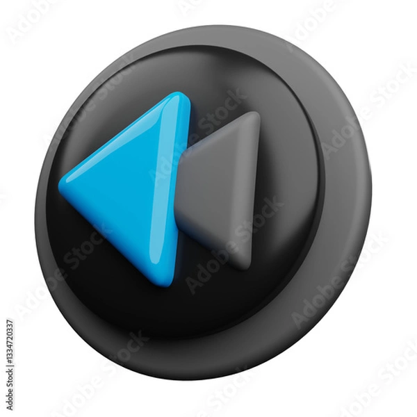 Fototapeta Prev Button 3d Icon