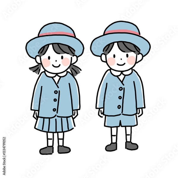 Fototapeta 園児のイラスト　制服