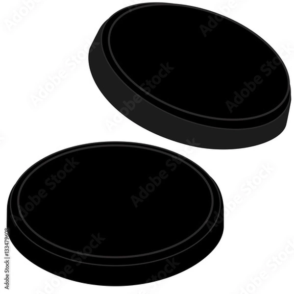 Fototapeta 寿司桶の蓋　黒