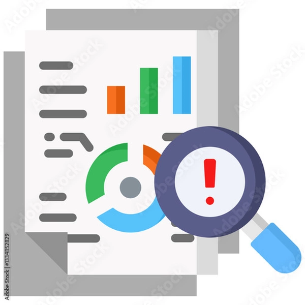 Obraz Potential icon in Flat Color Style. Simple Vector Design. Simple Vector Flat Icon