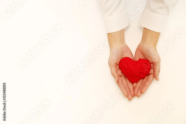 Obraz ハートと女性の手