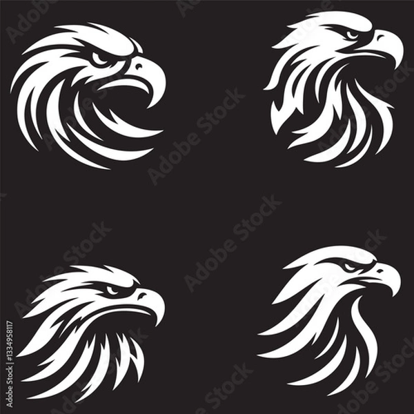 Obraz Eagle Head Silhouette Logo vector Illustration
