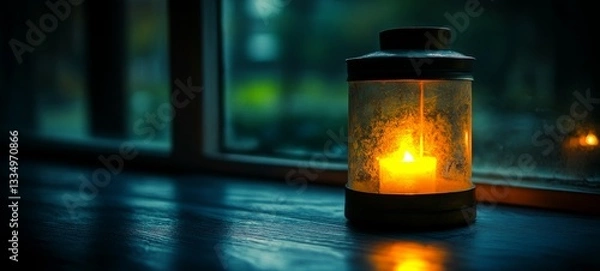 Fototapeta Dim Lantern, Persistent Depressive Disorder Dysthymia