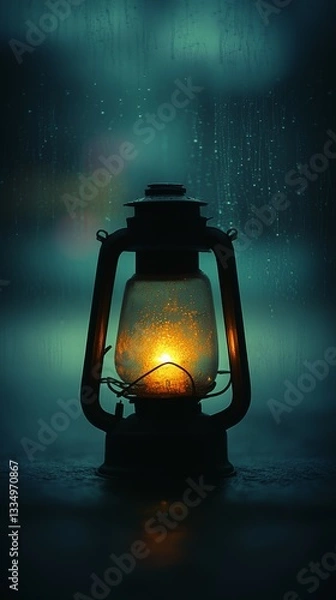 Fototapeta Dim Lantern, Persistent Depressive Disorder Dysthymia