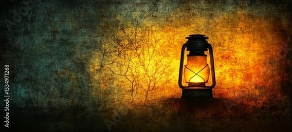 Fototapeta Dim Lantern, Persistent Depressive Disorder Dysthymia
