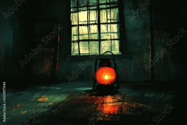 Fototapeta Dim Lantern, Persistent Depressive Disorder Dysthymia