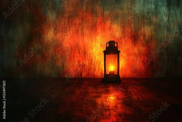 Fototapeta Dim Lantern, Persistent Depressive Disorder Dysthymia