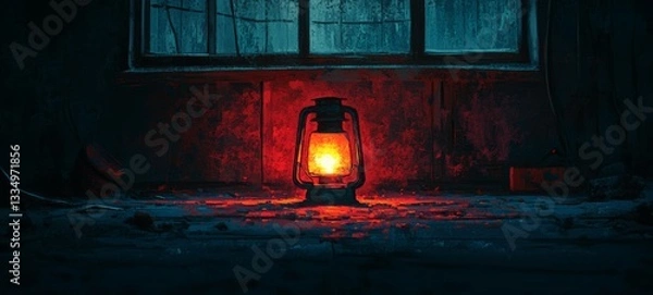 Fototapeta Dim Lantern, Persistent Depressive Disorder Dysthymia