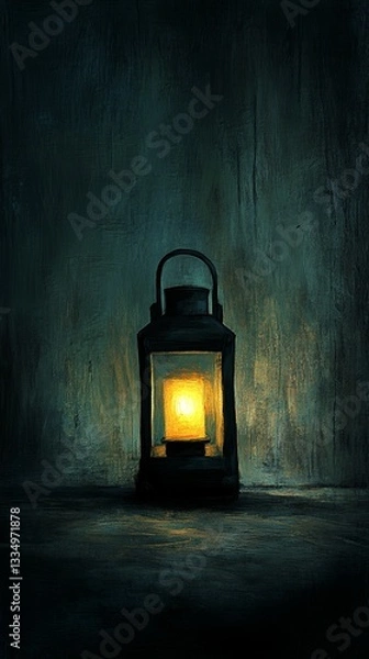 Fototapeta Dim Lantern, Persistent Depressive Disorder Dysthymia