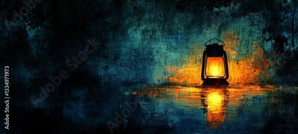 Fototapeta Dim Lantern, Persistent Depressive Disorder Dysthymia
