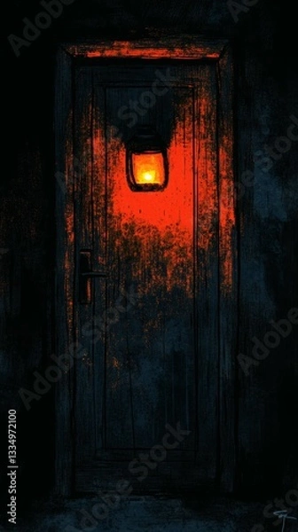 Fototapeta Dim Lantern, Persistent Depressive Disorder Dysthymia