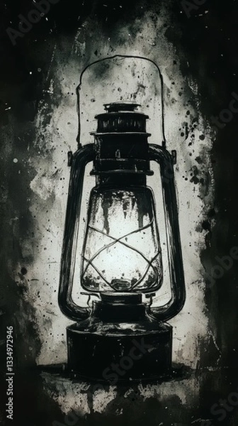Fototapeta Dim Lantern, Persistent Depressive Disorder Dysthymia