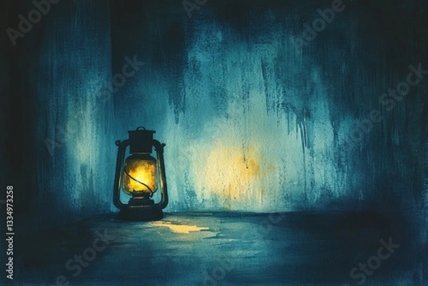 Fototapeta Dim Lantern, Persistent Depressive Disorder Dysthymia