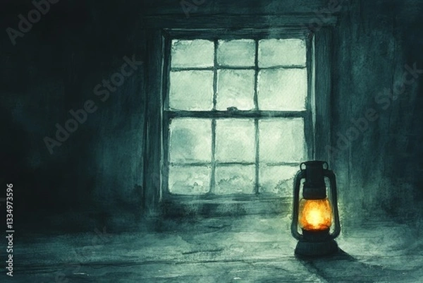 Fototapeta Dim Lantern, Persistent Depressive Disorder Dysthymia