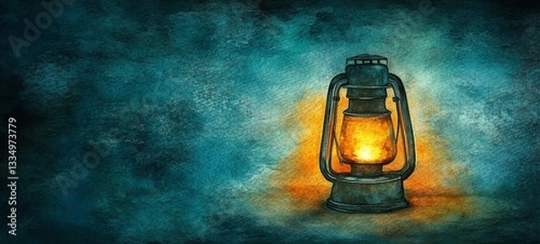 Fototapeta Dim Lantern, Persistent Depressive Disorder Dysthymia