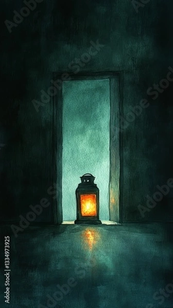 Fototapeta Dim Lantern, Persistent Depressive Disorder Dysthymia