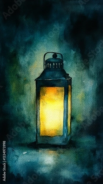 Fototapeta Dim Lantern, Persistent Depressive Disorder Dysthymia
