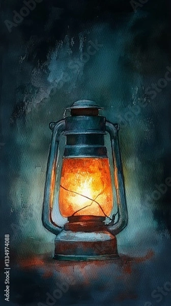 Fototapeta Dim Lantern, Persistent Depressive Disorder Dysthymia