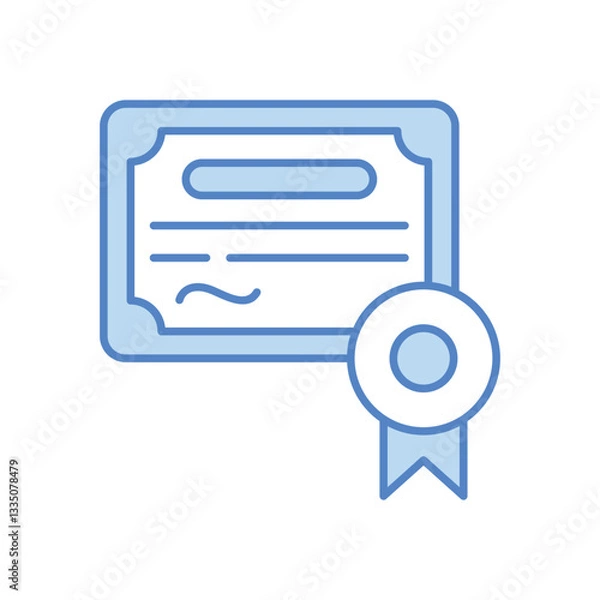 Fototapeta Certificate vector icon