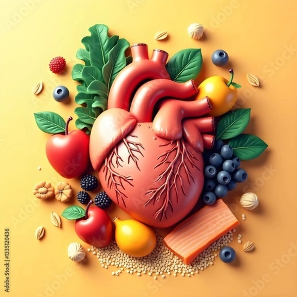 Fototapeta Fresh and Healthy Groceries: A Bag Full of Nutritious Fruits and Vegetables"







