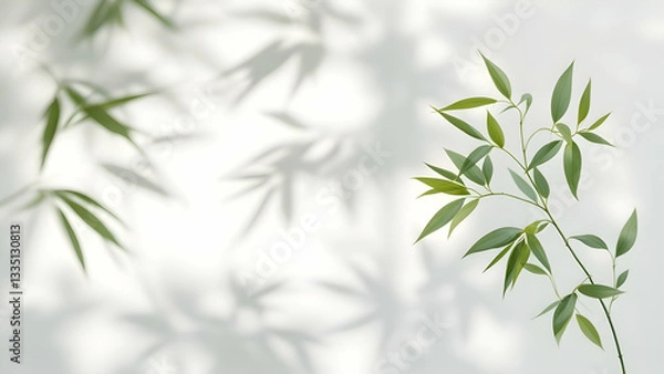 Obraz bamboo leaves background